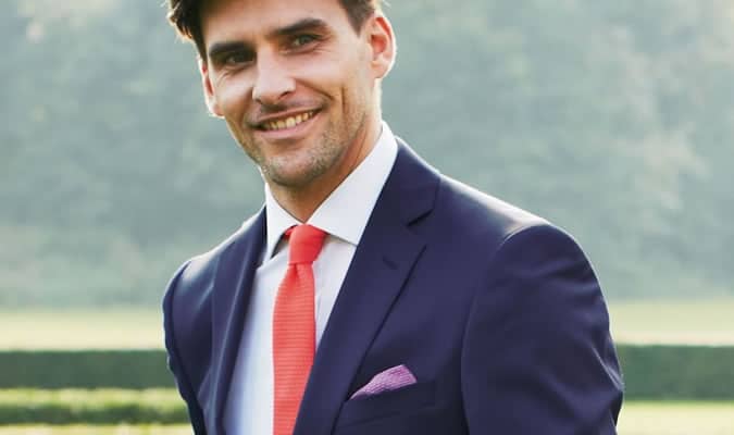 Men's Serge Twill Suit Navy Suit