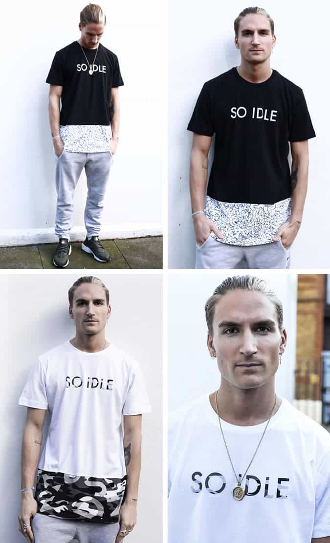 SERGE DENIMES X THE IDLE MAN SO SERGE SO IDLE PRINT T-SHIRT