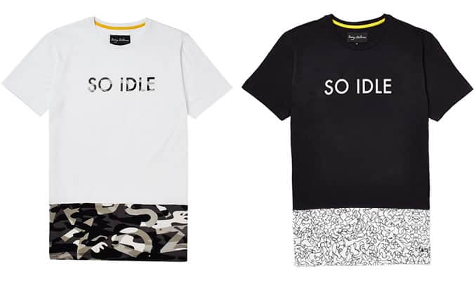 SERGE DENIMES X THE IDLE MAN SO SERGE SO IDLE PRINT T-SHIRT