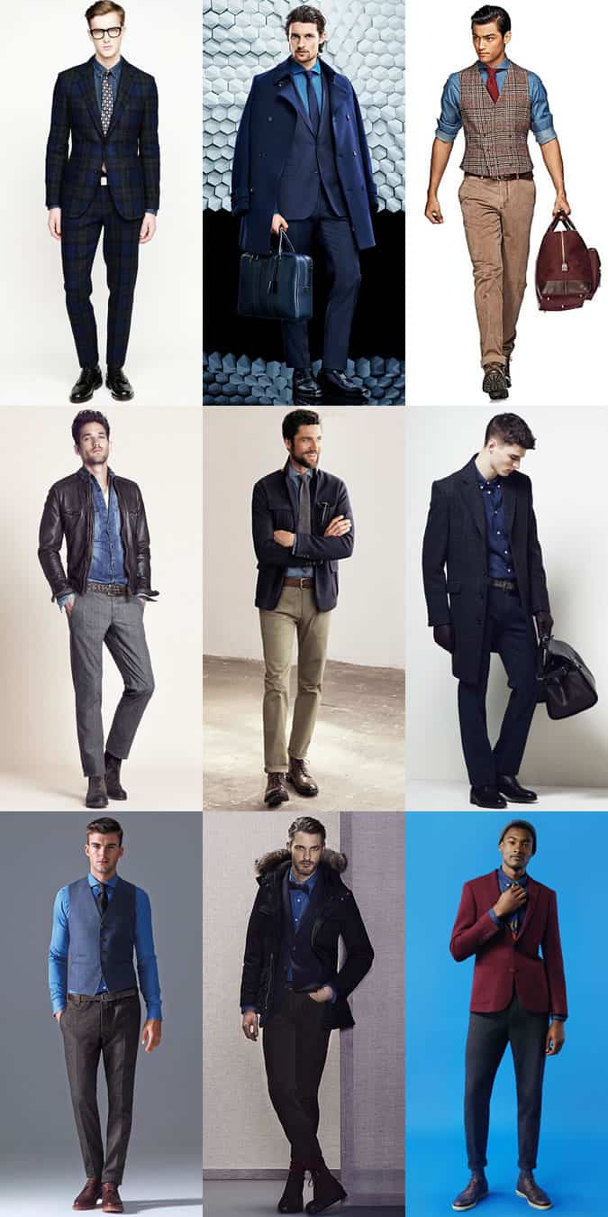 Men's Denim Shirts - Smart Outfit Inspiration Lookbook