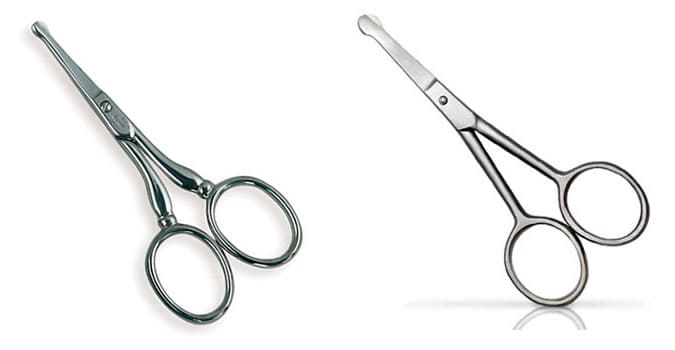 Men's Moustache Scissors From Tweezerman and Swissco