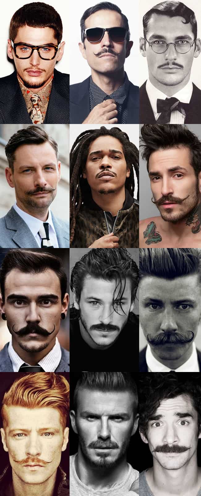 Men's Moustache Lookbook