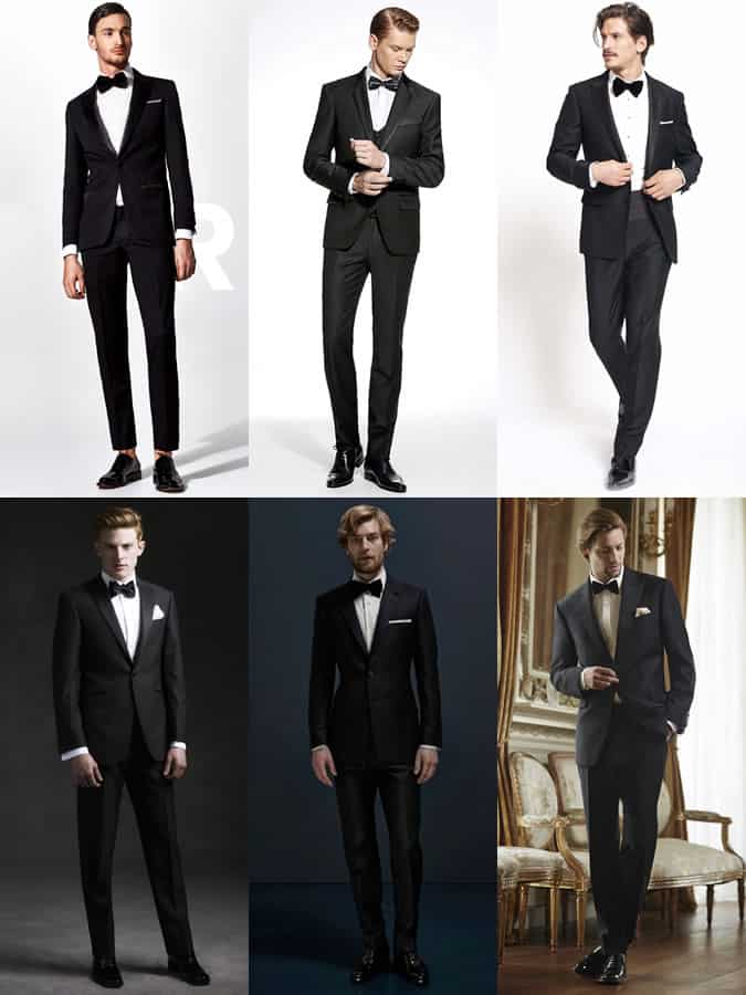 Men's Black Suits With Formal Bow Ties Outfit Inspiration Lookbook