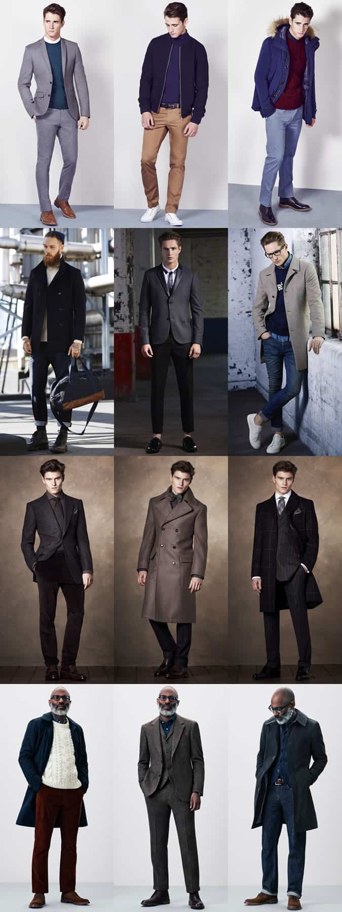 Men's British High Street Retailers AW14 Menswear Lookbook - New Look, Burton, M&S and John Lewis