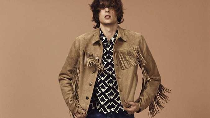 Topman Men's Fringed Jacket