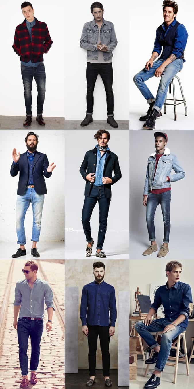 Men's Double Denim Outfit Inspiration Lookbook