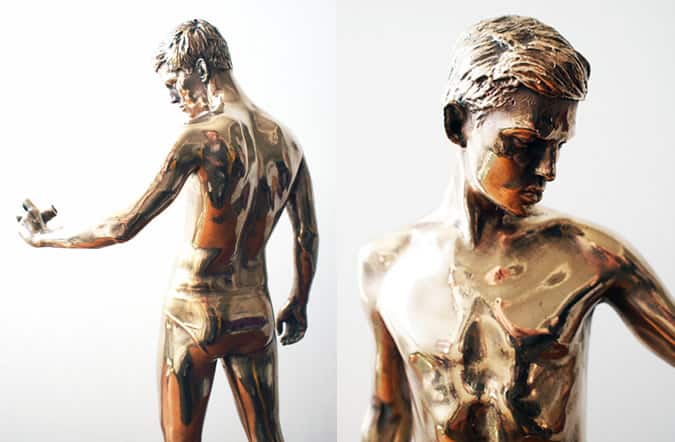 Stuart Sandford Sebastian Polished Bronze Sculpture