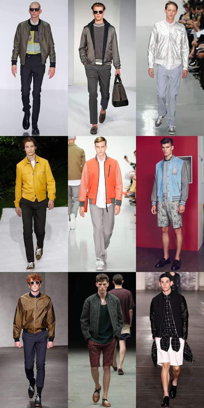 Men's Bomber Jackets On The Spring/Summer 2015 Runways