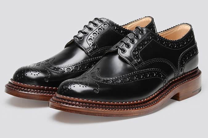Grenson triple welt black Archie brogues