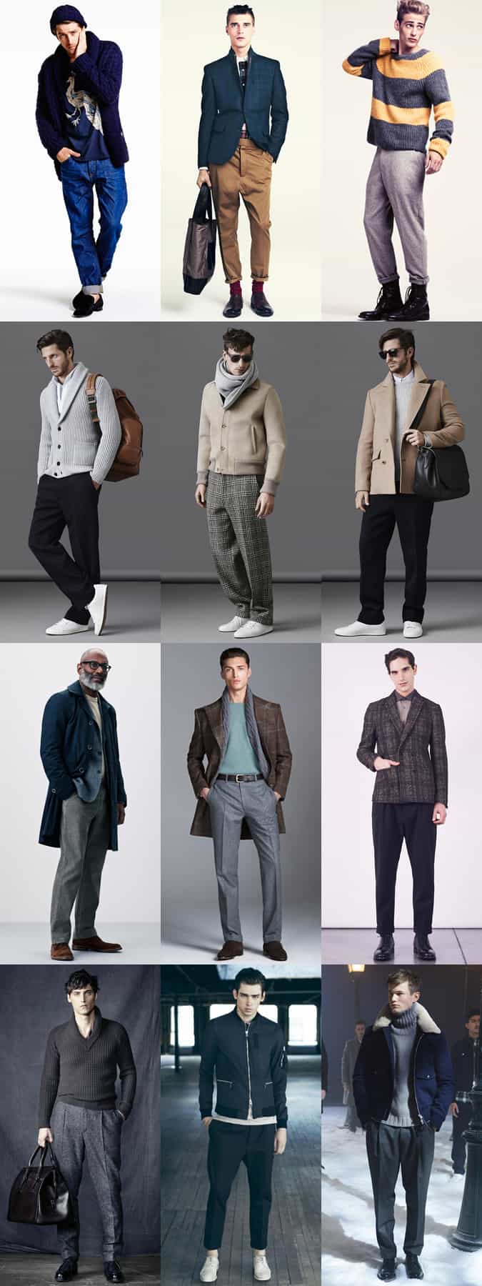 Men's Wide-Legged/Relaxed Trousers Outfit Inspiration Lookbook