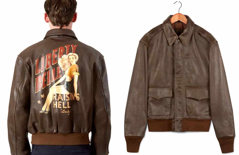 A2 Hand-Painted Leather Flying Jacket | Russet (RE0361)