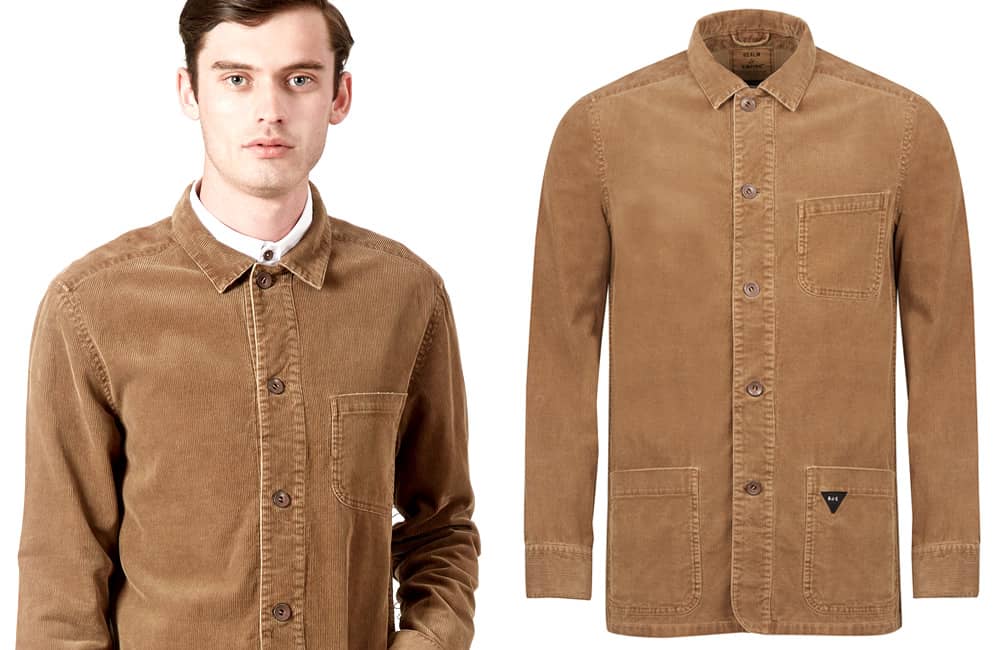 Bramcote Artisan Cord Overshirt | Biscuit (RE0350)