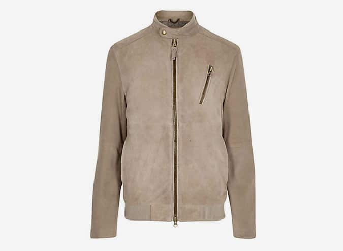 STONE HOLLOWAY ROAD SUEDE BOMBER