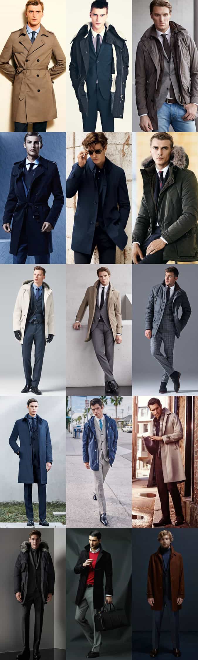 Men's Waterproof Outerwear - Smart/Professional/Formal Outfit Inspiration Lookbook