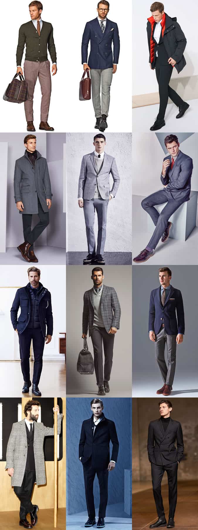 Men's Rubber Soled Shoes/Boots/Footwear - Smart/Professional/Formal Outfit Inspiration Lookbook