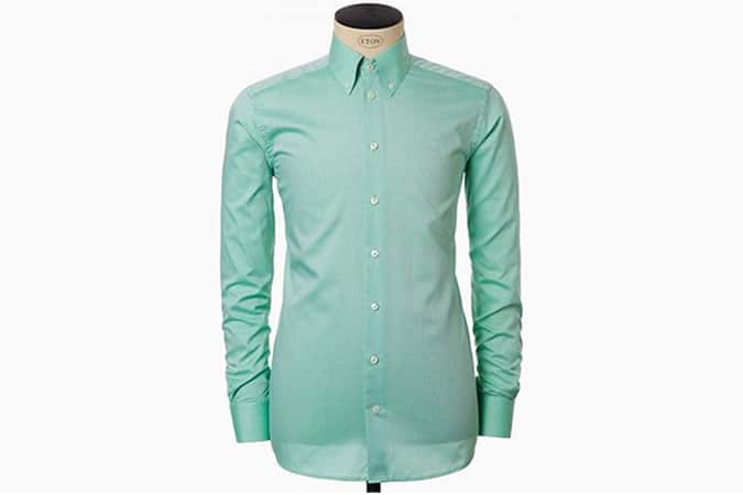Eton Green Button Down Shirt