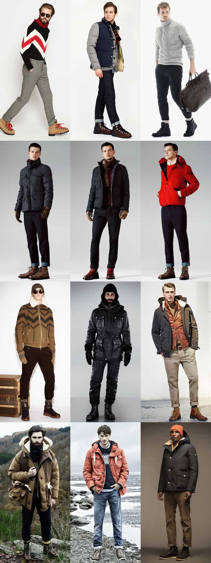 Men's Hiking Boots - Winter/Apres-Ski Outfit Inspiration Lookbook