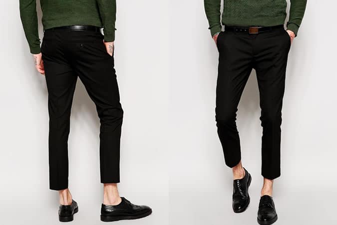 ASOS Super Skinny Fit Cropped Trousers