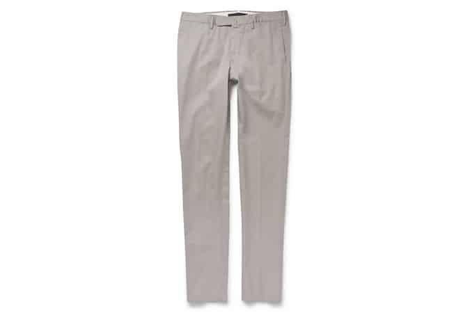 INCOTEX SLIM-FIT COTTON-TWILL CHINOS