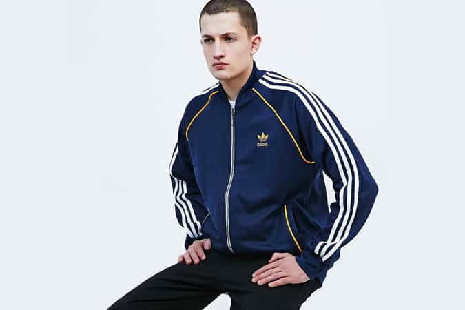 Adidas Superstar Track Jacket in Navy