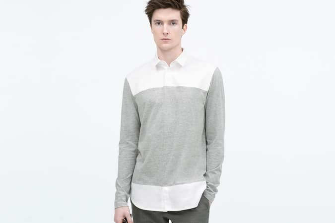 Long-sleeved polo shirt