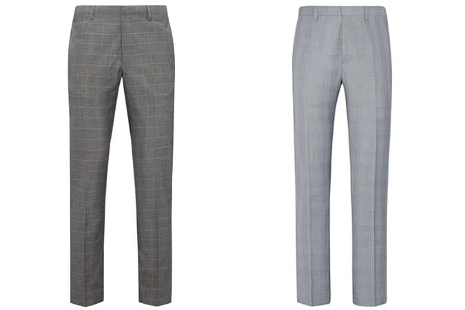 Burton Slim Fit Check Trousers