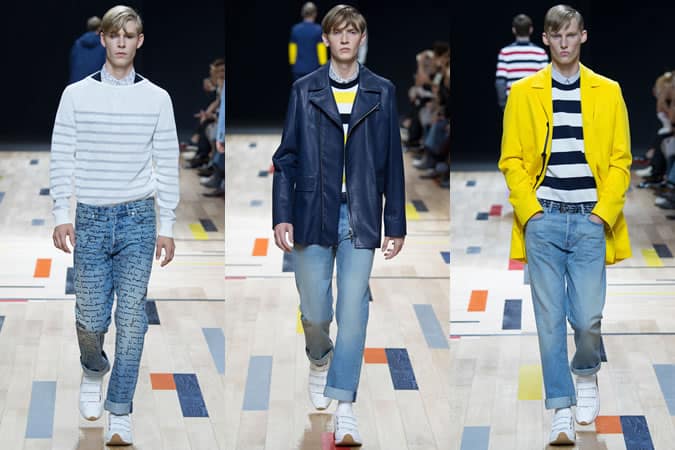 Denim On The SS15 Menswear Runway At Kris Van Assche