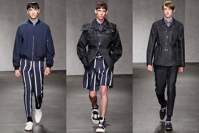 Denim On The SS15 Menswear Runway At E. Tautz