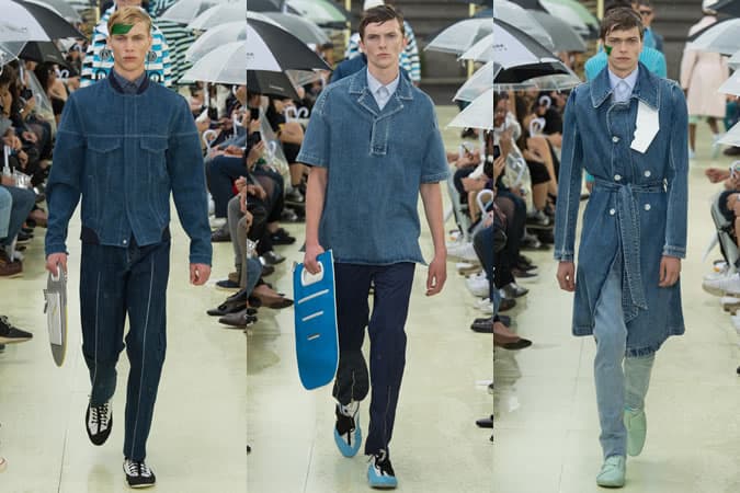 Denim On The SS15 Menswear Runway At Kenzo