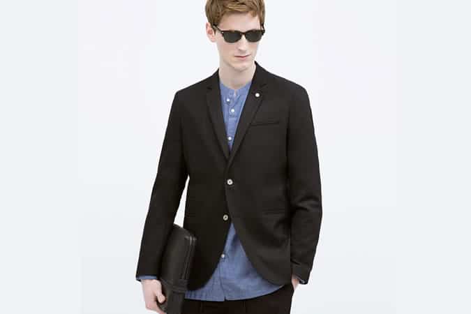 Zara Denim Blazer Jacket