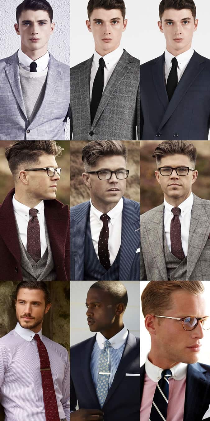 Men's Collar Bar Shirts Lookbook