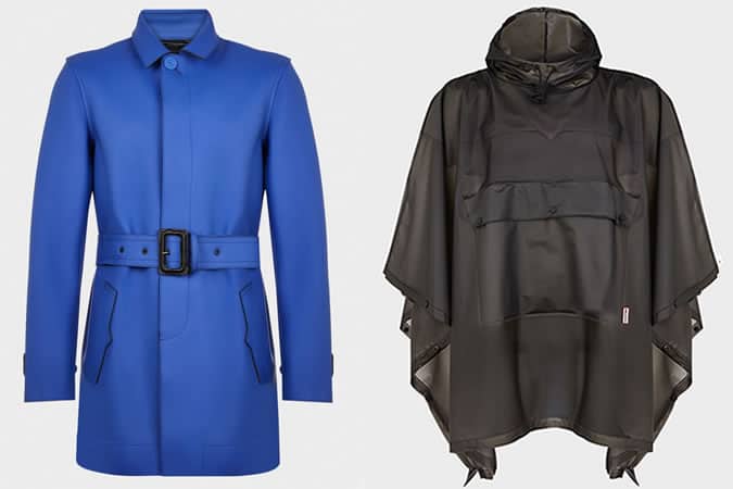 Hunter Original Short Rubberised Raincoat & Clear Poncho
