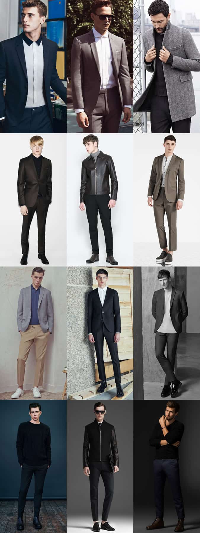 Men's Minimal Formal/Smart-Casual Outfit Inspiration Lookbook