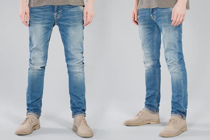 Nudie Thin Finn Flood Used Jeans