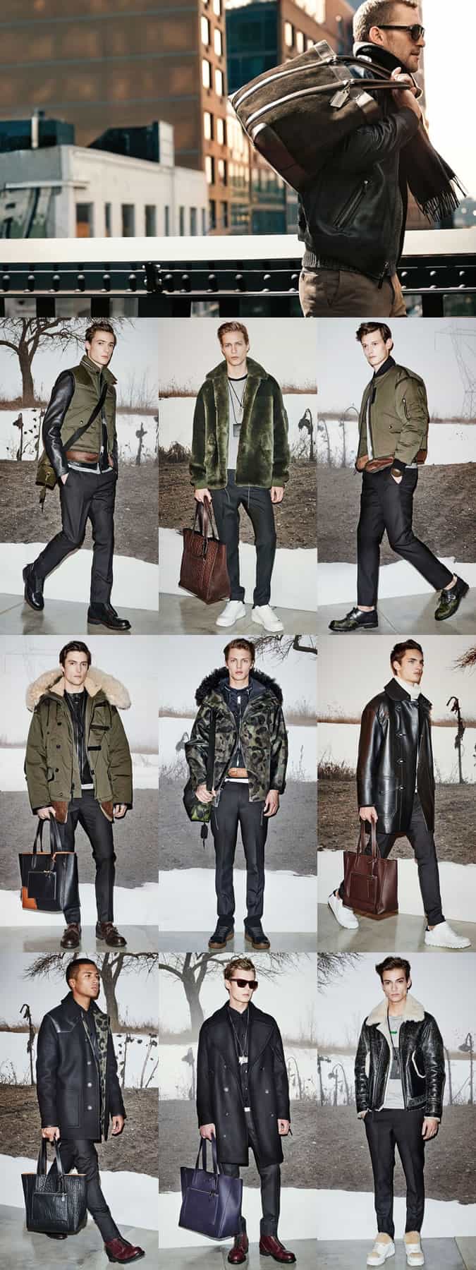 Coach Menswear Lookbooks and Campaign Imagery