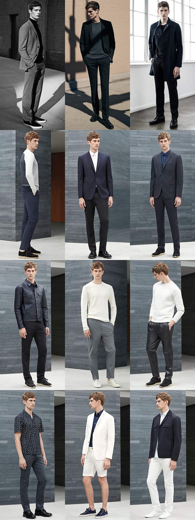 Theory Menswear Lookbooks and Campaign Imagery