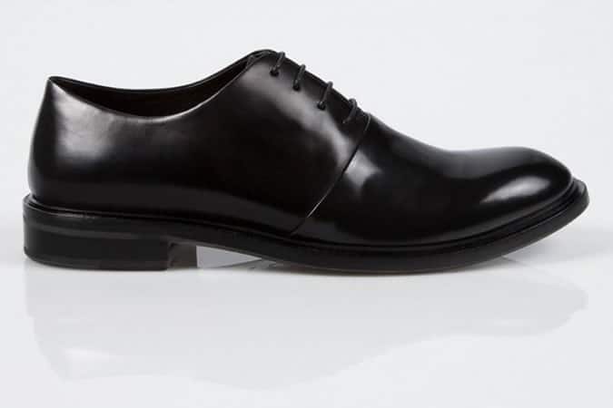 Paul Smith Black Leather Isaac Oxford Shoes With Pot Plant Sole