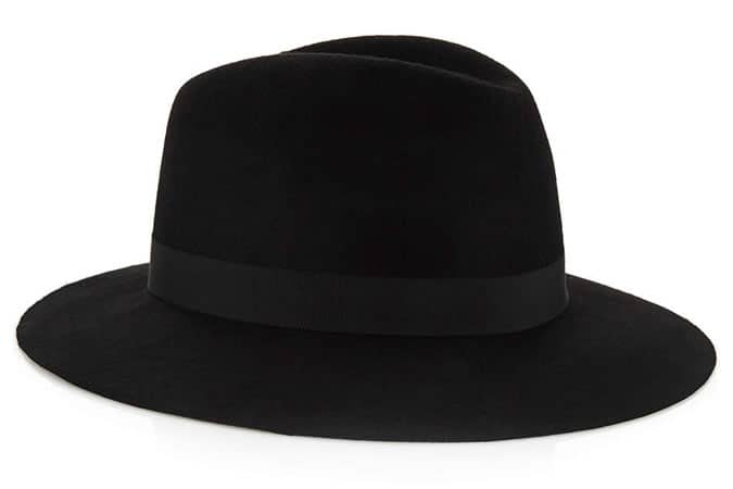 Topman Black Wool Puritan Hat