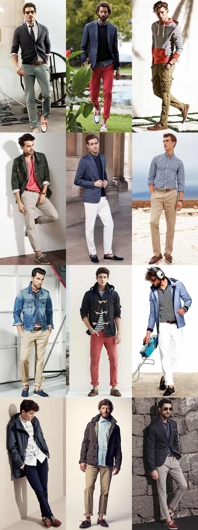 Men's Boat/Deck Shoes - Transitional Season Outfit Inspiration Lookbook