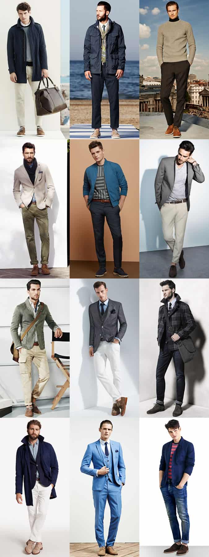 Men's Suede Brogues - Transitional Season Outfit Inspiration Lookbook