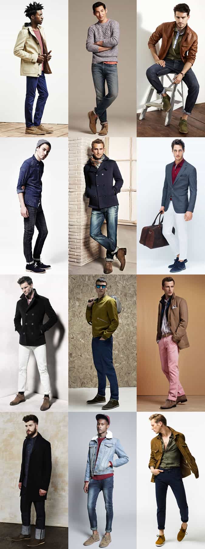 Men's Desert Boots - Transitional Outfit Inspiration Lookbook