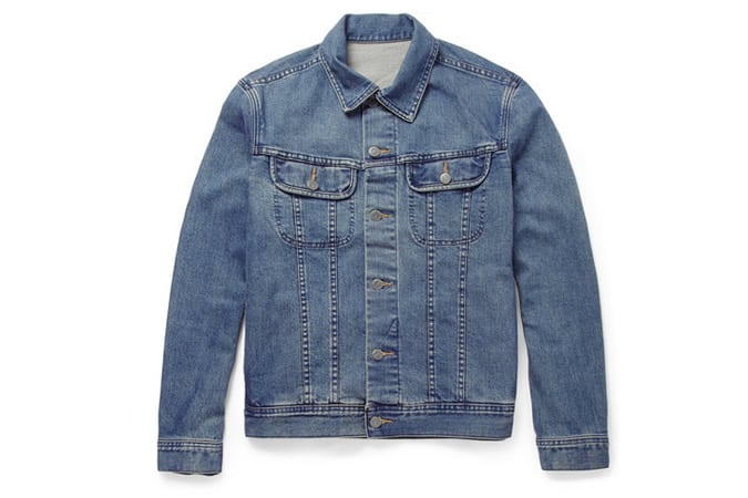 A.P.C. WASHED-DENIM JACKET