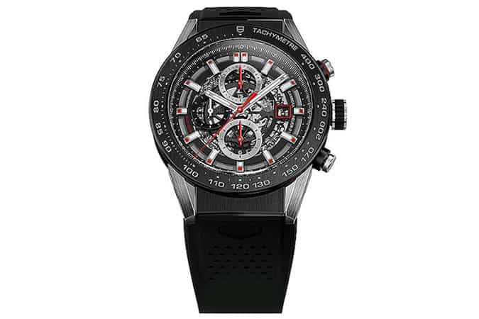 TAG Heuer Rubber Strap Carrera Watch At Baselworld 2015