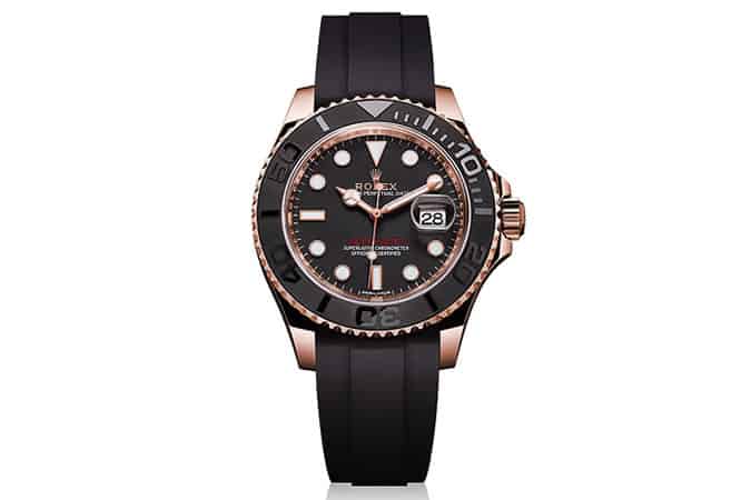 Rolex Yacht Master Rubber Strap Watch At Baselworld 2015