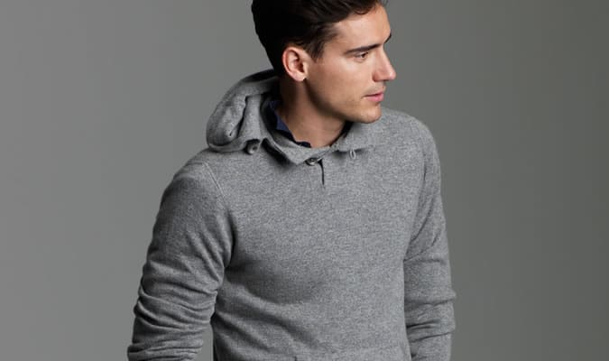 The Cashmere/Merino Wool Hoody - J.Crew