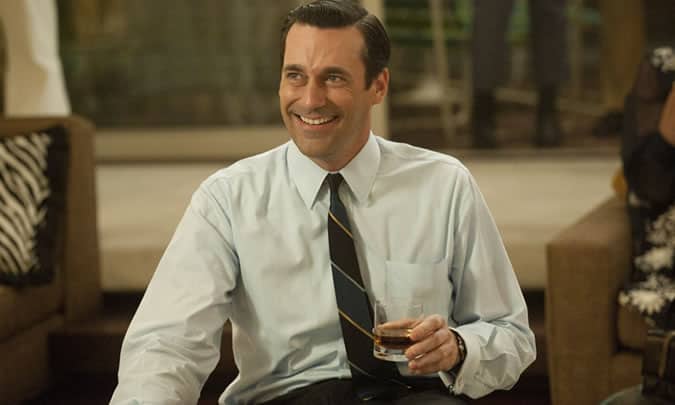 Don Draper Was A Fan Of Scotch, Even At Work