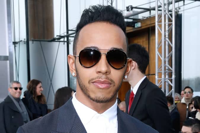 Lewis Hamilton Hair, Paris Fashion Week March 2015