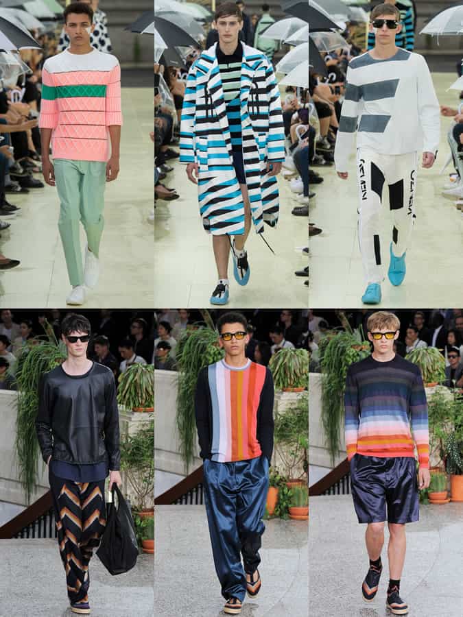 Statement Stripes On The Kenzo and Paul Smith SS15 Menswear Runway
