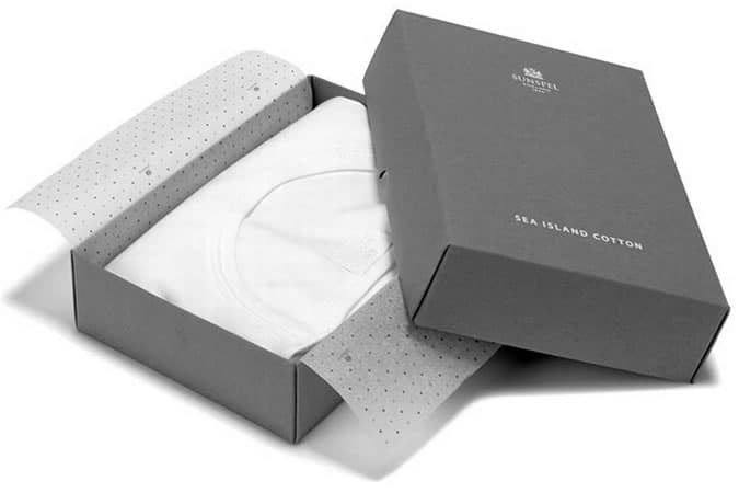 Sunspel Sea Island Cotton White T-Shirt - Click To Buy