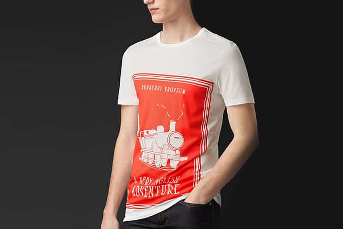 Burberry Book Cover Print T-Shirt